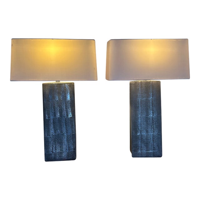 Fashionable Elegant-Modern Table Lamps - a Pair For Sale