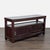 This cabinet features a rich dark wood finish, a spacious top, and an open shelf for display or storage. It has two...