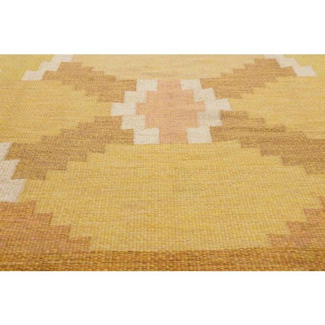 Mid 20th Century Vintage Swedish Rollakan Rug, 06'04 X 10'01 For Sale - Image 5 of 11