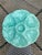1940s French Gien Turquoise Majolica Oyster Plate For Sale - Image 14 of 14