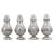 Metal Sterling Salt Shakers - Set of 4 For Sale - Image 7 of 7