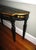1960s Vintage French Art Nouveau Black With Gold Roses Wood Library / Console Table For Sale - Image 5 of 10
