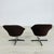 Textile Mid Century Modern Swivel Armchairs - A Pair For Sale - Image 7 of 9