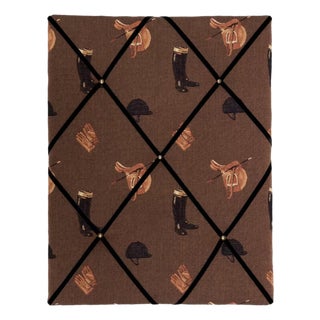Equestrian Brown Tapestry Memo Board For Sale