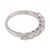 Vintage Diamond 18k White Gold Half Eternity Band, Size 4.25 For Sale - Image 4 of 6