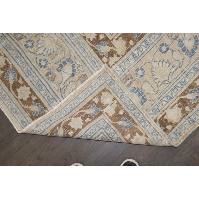 Antique Blue Persian Meshed Room Size Rug For Sale - Image 4 of 10