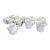 Vintage Buffalo China Restaurant Ware White Coffee Mugs/Cups – Set of 11 For Sale