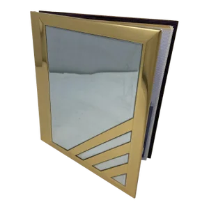 Postmodern Melannco Int’l LTD Chrome and Brass Picture Album