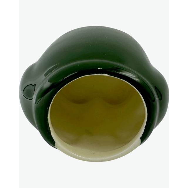 Green Vintage Harrods London Doorman Green Bellhop Ceramic Canister For Sale - Image 8 of 10