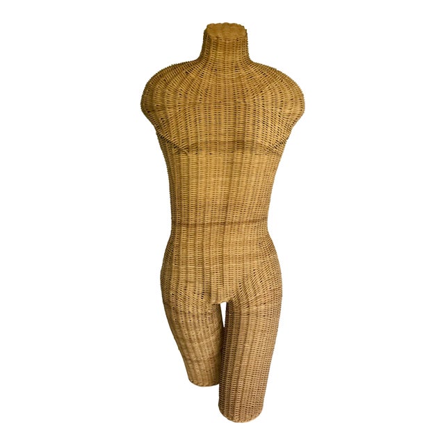 1960s Vintage Wicker Torso Mannequin Chairish