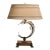 Late 20th Century Fine Art Handcrafted Lighting Crystal Laurel Table Lamp For Sale