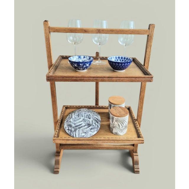 Late 19th Century Folding Dumbwaiter in Oak For Sale - Image 13 of 18