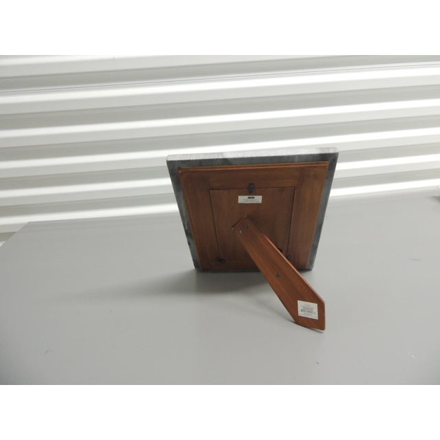 MCM Large Grey Marble Decorative Picture Frame For Sale - Image 4 of 6