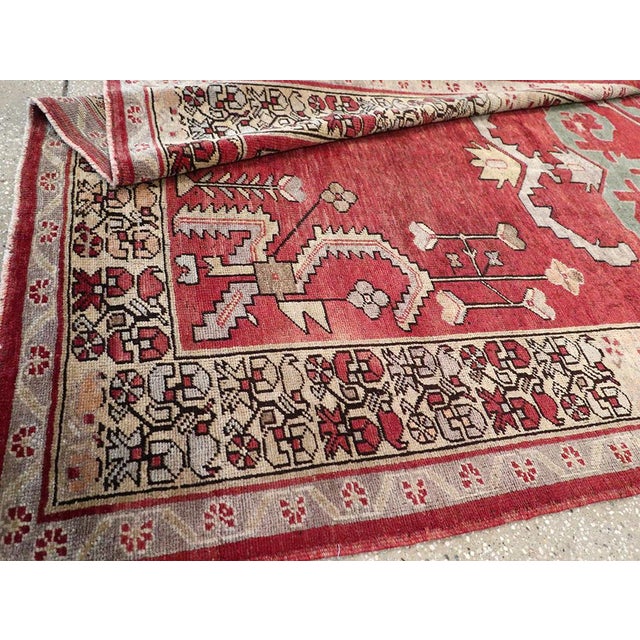 Galerie Shabab Collection Mid-20th Century Turkish Anatolian Wide Gallery Runner For Sale - Image 10 of 10