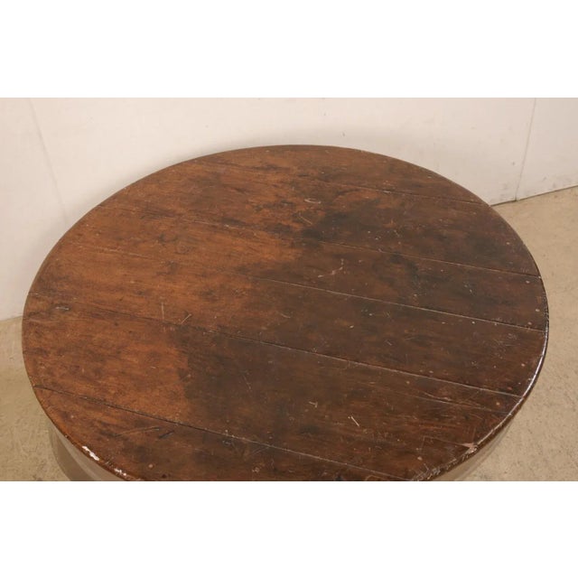 Brown 19th Century Brazilian Peroba Wood Center Table For Sale - Image 8 of 10