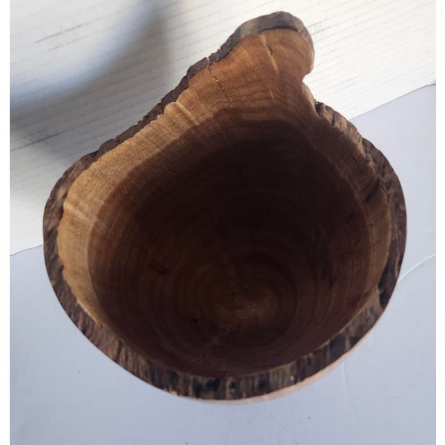 D. Richardson 2012 Signed Ornamental Hand Turned Acacia Wood Vessel For Sale - Image 4 of 6