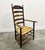 19th Century Handcrafted and Carved Ladder Back Chair, 1840s For Sale - Image 12 of 12