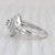 1.26ctw Diamond Halo Engagement Ring 10k White Gold Size 7 Champagne Center For Sale In Greensboro - Image 6 of 8