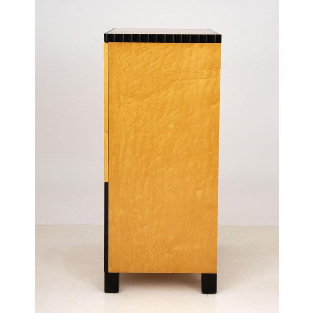 Richard Bloch Birds Eye Maple Cabinet For Sale In New York - Image 6 of 7