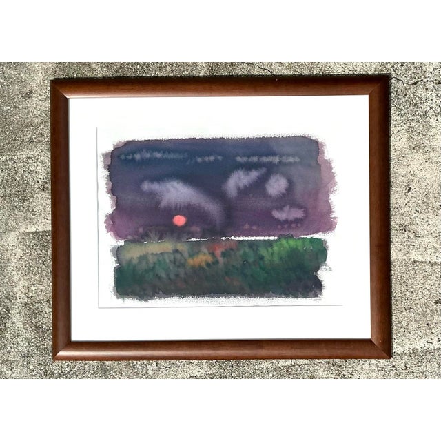 Vintage Joe Orffeo Original Abstract Watercolor on Paper For Sale - Image 11 of 12