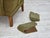 Danish Highback Armchair in Green Furniture Wool, 1960s For Sale - Image 6 of 18