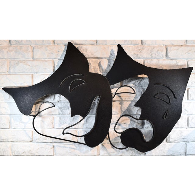 Signed Curtis Jere Comedy and Tragedy Metal Art Wall Sculpture For Sale - Image 9 of 9