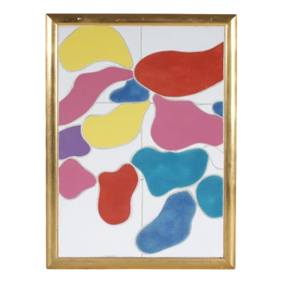 Framed Ceramic Artwork by Jan Snoeck, Netherlands, 1990s For Sale