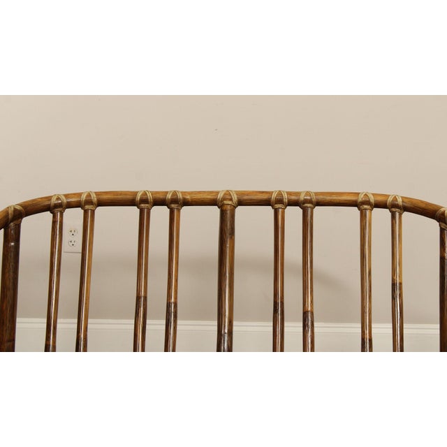 McGuire Vintage Bamboo Loveseat For Sale - Image 11 of 12