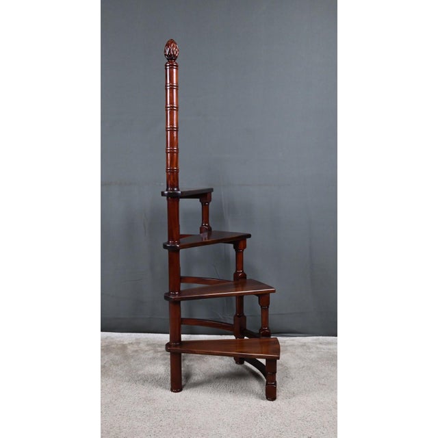 20th Century Victorian Mahogany Library Step Stool, England For Sale - Image 13 of 18