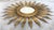 Mid-Century Modern Gilt Iron Layered Leafed Flower Shaped Sunburst Mirror For Sale In Miami - Image 6 of 13