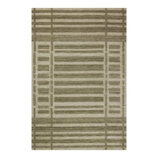 Chris Loves Julia x Loloi Bradley Sage / Olive 18" x 18" Sample Rug For Sale