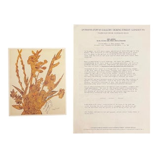 Andy Warhol Private Viewing Invitation and Art List For Sale