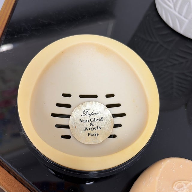 Art Deco Vintage Van Cleef and Arpels Soap Dish With Soap- New For Sale - Image 3 of 8