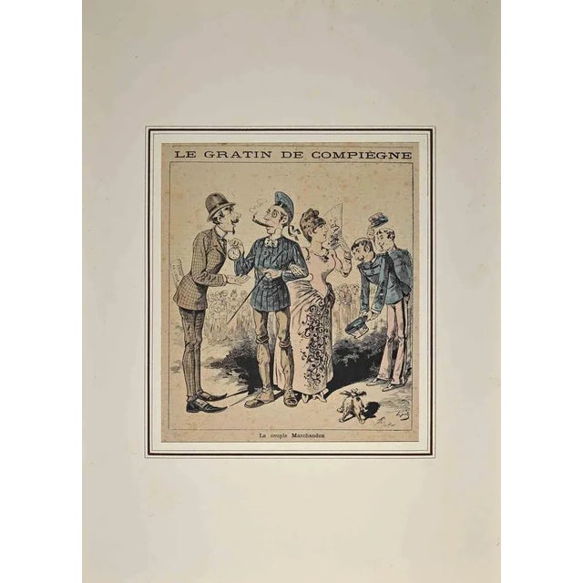 Le Gratin Boulangiste is an original Modern Artwork realized in 1885. Original Lithgraph on paper. Passepartout is...