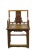 Early 20th Century Hand Carved Back Chinese Antique Arm Chairs - Set of 2 For Sale - Image 5 of 12