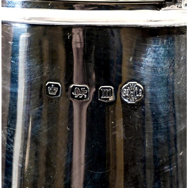 1920s Art Deco Silver Chocolate Pot by William Hutton & Sons, 1920s For Sale - Image 5 of 8