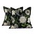 Premier Prints MM Designs Black, Cream & Green Botanical Floral Leaf Leaves Paisley Pillow Covers- a Pair For Sale