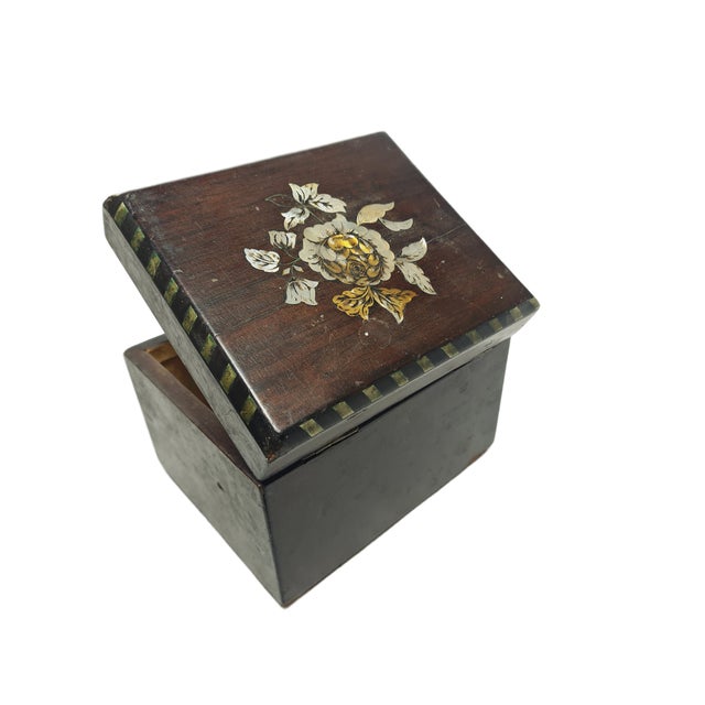 German Art Nouveau Box with Marquetry, 1900s For Sale - Image 9 of 18