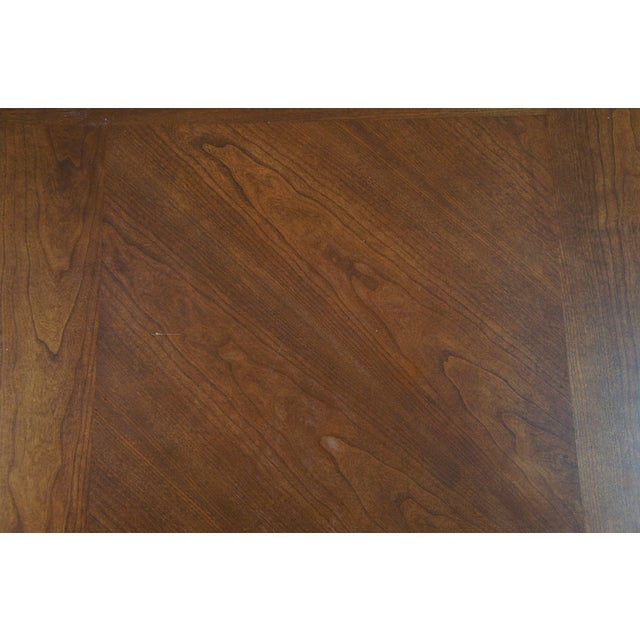 Late 20th Century Artisan Mission Arts & Crafts Craftsman Style Cherry Coffee Cocktail Table 44" For Sale - Image 10 of 12
