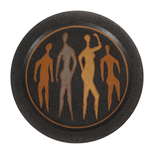 Ceramic Clyde Burt Ceramic Charger For Sale - Image 7 of 7