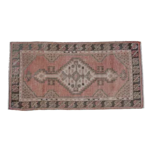 Vintage Distressed Oushak Rug Runner - 2'7" X 4'11"