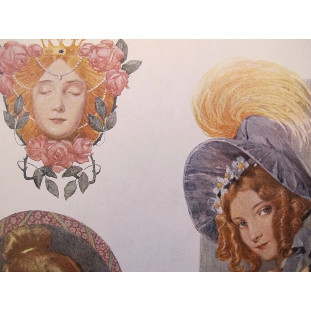 1900s Vintage German Designer Sheets - a Pair For Sale - Image 4 of 4