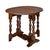 1930s William and Mary Style Drop Leaf Chair-Side Table in Distressed Oak For Sale - Image 4 of 12