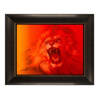 Serengeti Sunset Lion, Adam Scott Rote For Sale