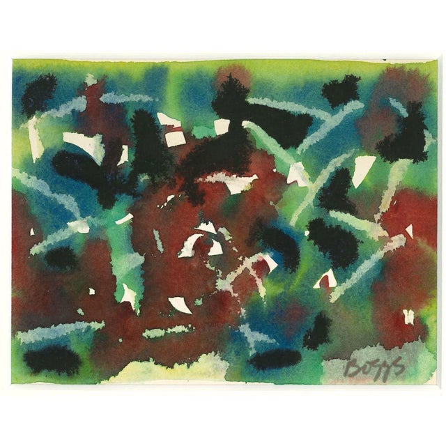 Charles Boggs, Abstract, Watercolor, 1970s For Sale - Image 3 of 3