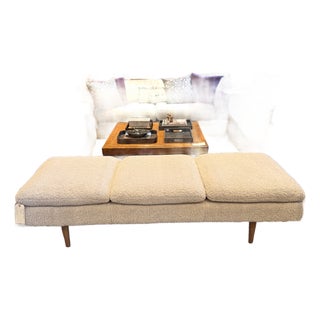 Three Seat Boucle Bench For Sale