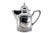 Fluted Silver Teapot with Scrolls and Garlands For Sale - Image 3 of 11