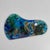 Vintage Artist's Small Curved Painting Palette With Remnant Heavy on Blue Paint For Sale - Image 4 of 8