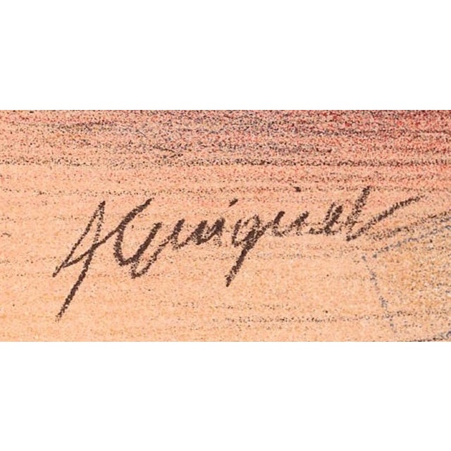 Late 19th Century François Guiguet, La Lampe, 1899, Original Lithograph For Sale - Image 5 of 10