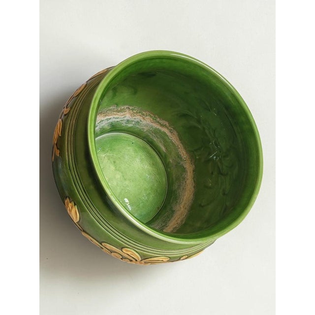 Art Nouveau Style Ceramic Plant Pot, 1970s For Sale - Image 4 of 9
